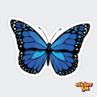 Sticker Mariposa Azul