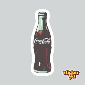 Sticker de Botella de Coca