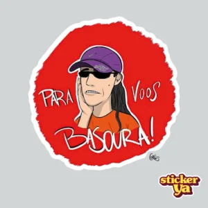 Sticker de Música Para vos Basoura
