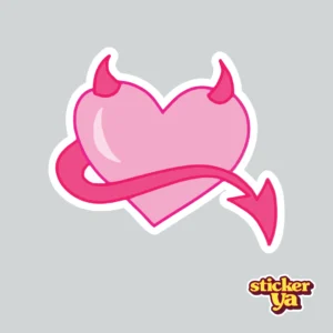 Sticker de Corazon Diablo