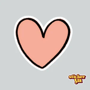 Sticker de Corazon Rosa