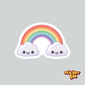Sticker de Arcoiris Nubes