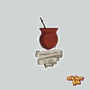 Sticker de Mate Amargo