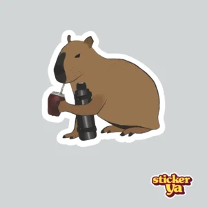 Sticker de Capibara Mate