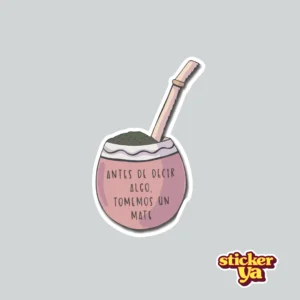 Sticker de Mate Frase