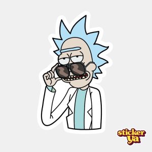 Rick con Lentes de Sol - Sticker Rick and Morty - Tienda On Line de Stickers - StickerYa