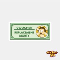 Cupón de Reemplazo de Morty - Sticker Rick and Morty - Tienda On Line de Stickers - StickerYa