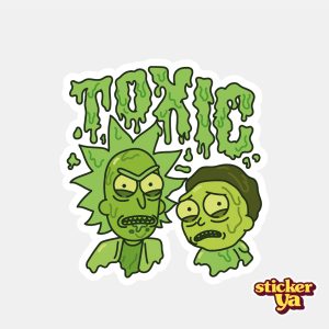 Tóxico - Sticker Rick and Morty - Tienda On Line de Stickers - StickerYa